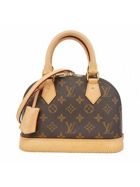 Louis Vuitton Handbag Monogram Alma BB Brown 2-Way Bag